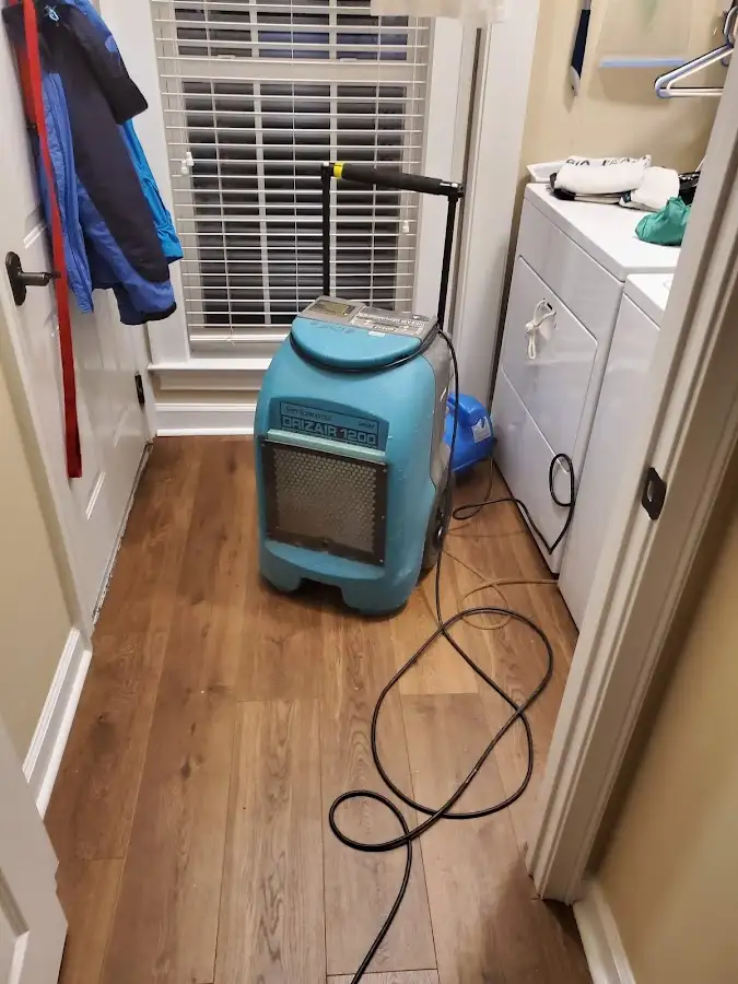 Commercial dehumidifier deployed for Flood Damage Cleanup in West Athens